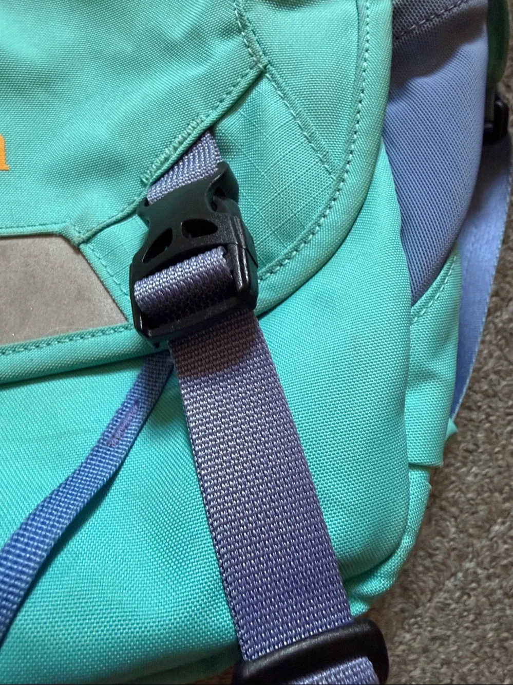 Vintage Patagonia Mini Mass Messenger Bag Blue Teal Purple Orange Colorblock